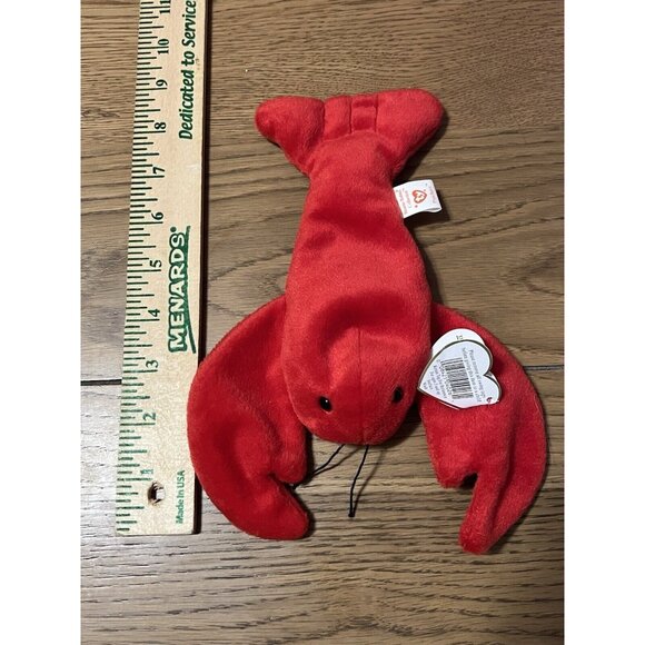 1993 Ty Beanie Baby " Pinchers " The Lobster PVC Pellets Retired Great Condition - Picture 11 of 11